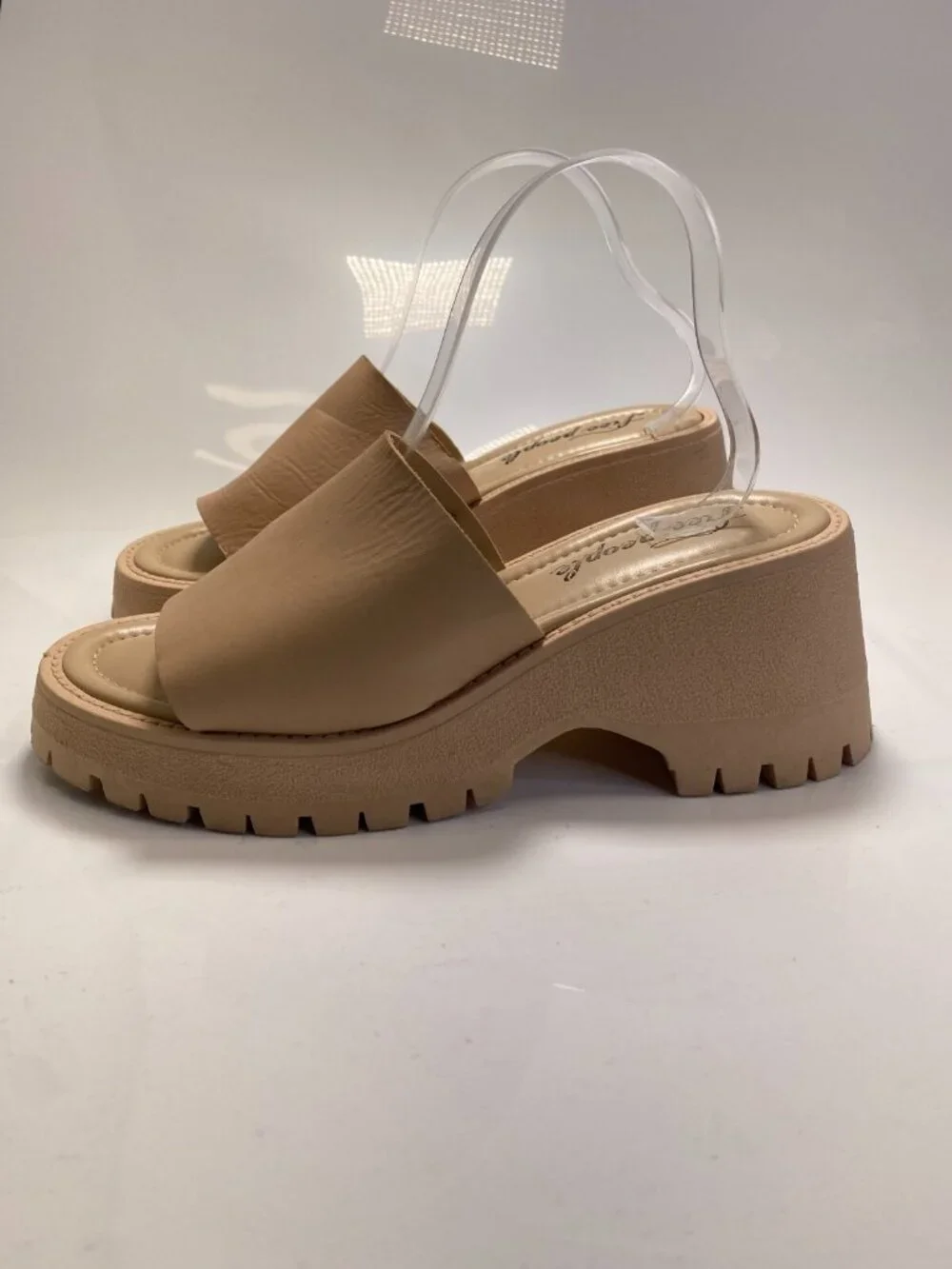 Free People Women's Winona Nude Wedge Sz 40/ 11